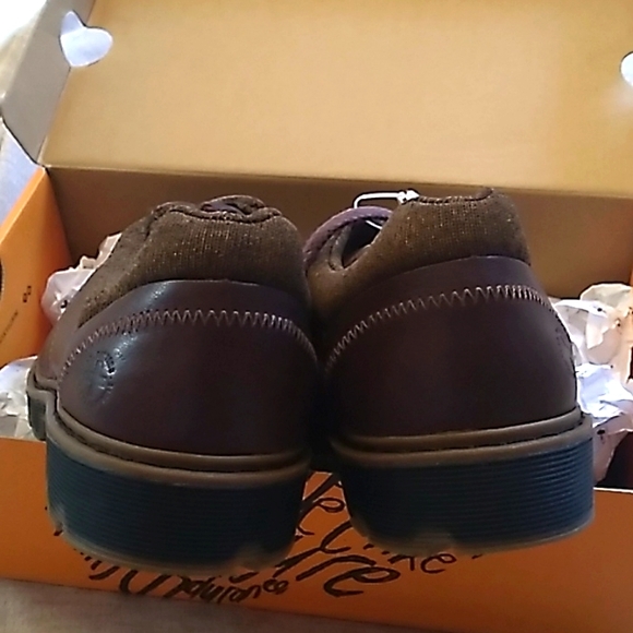 NIB Dr. MARTENS brown Lucas Cambridge Sock Out shoe size 7 L or 6 men - Picture 3 of 12